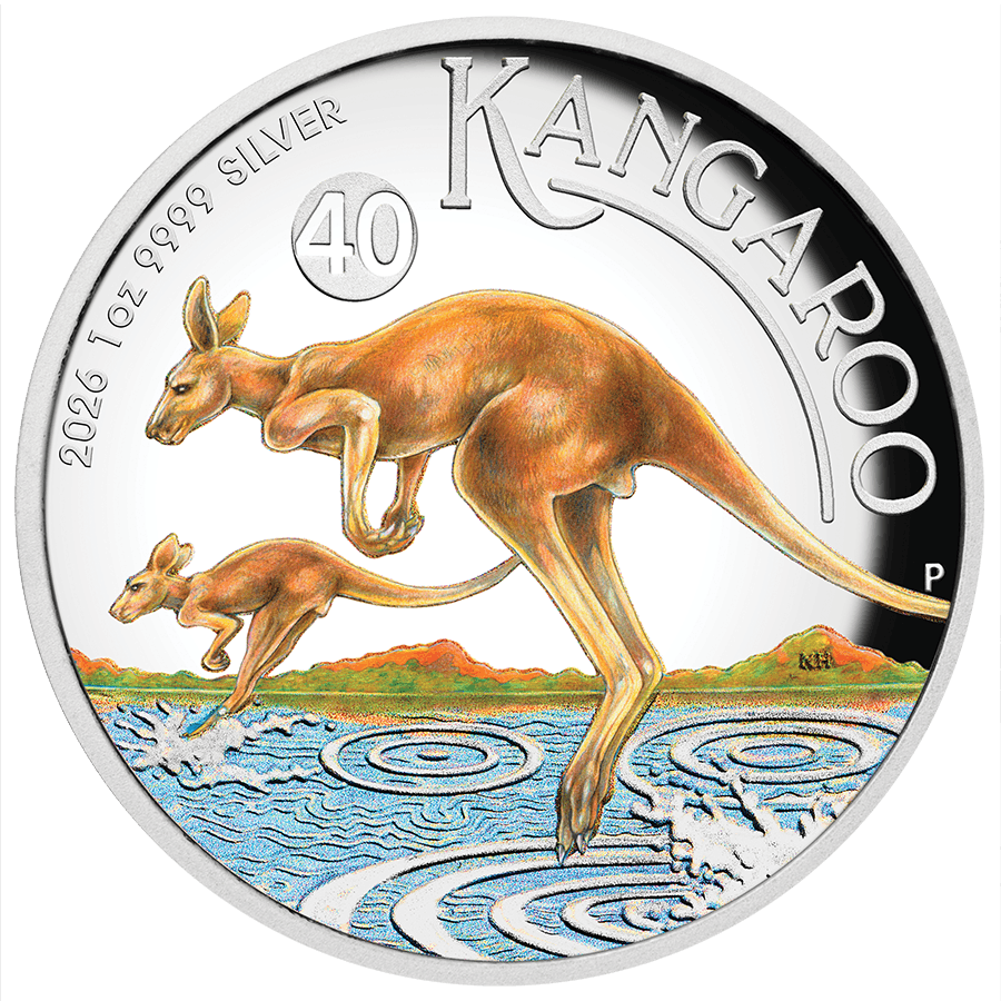 1 ounce Silver Coin - Colorized Kangaroo Proof 2026 — photo 1