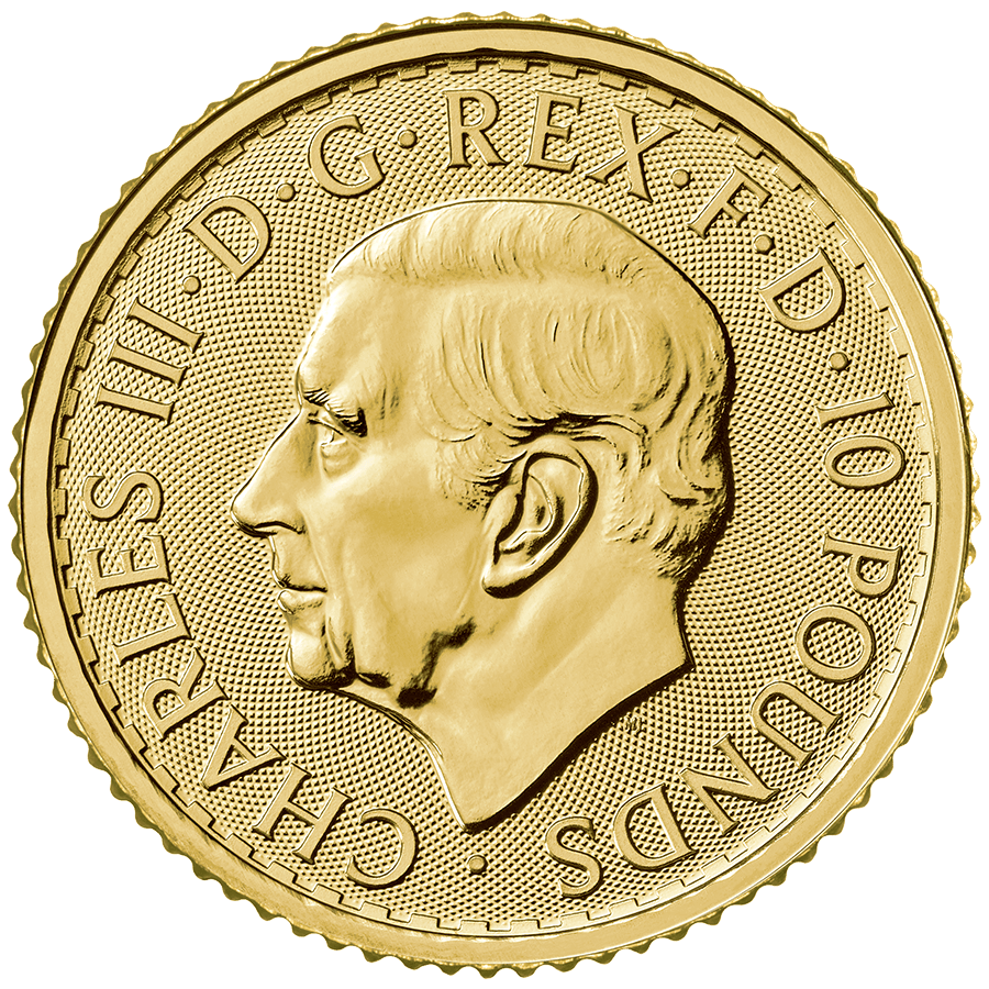 1/10 ounce Gold Coin - Britannia Charles III 2023 thumbnail 2