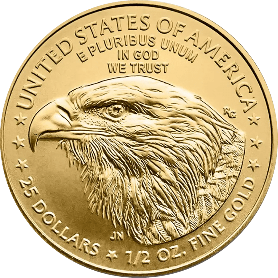 1/2 ounce Gold Coin - American Eagle 2025 thumbnail 2