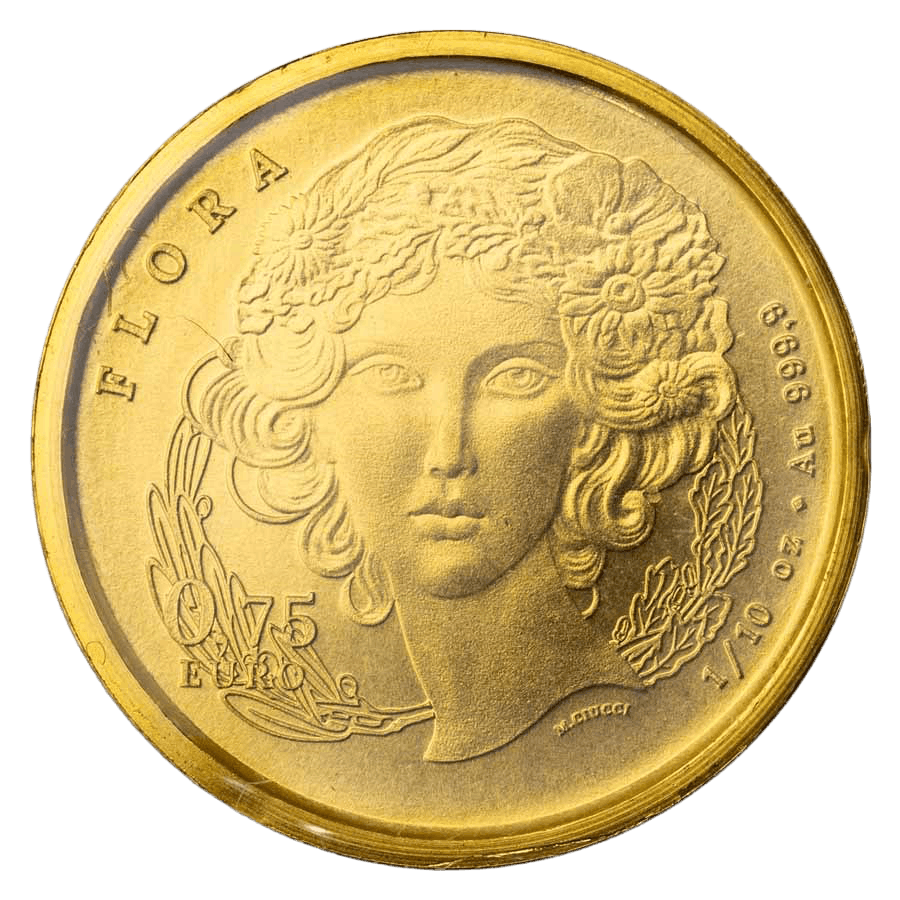 1/10 ounce Gold Coin - Flora Italy 2026 - The Lily thumbnail 4