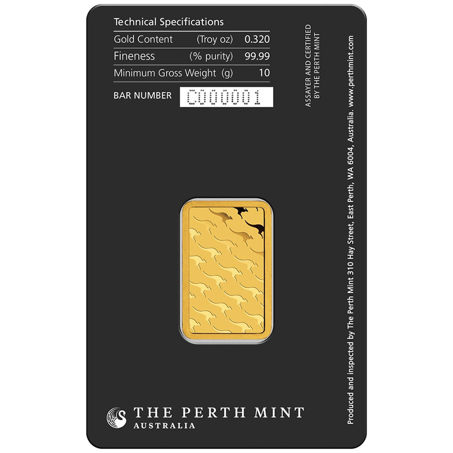 10 gram Gold Bar - The Perth Mint thumbnail 2