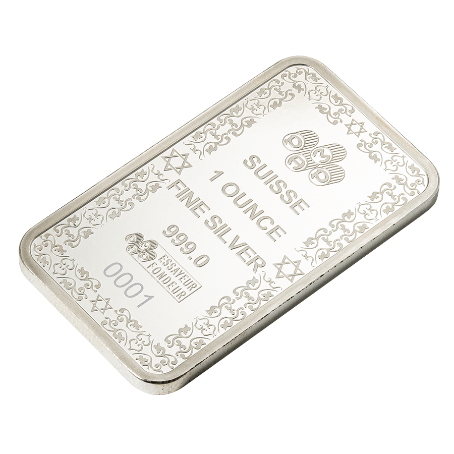 1 ounce Silver Bar - Star of David thumbnail 8