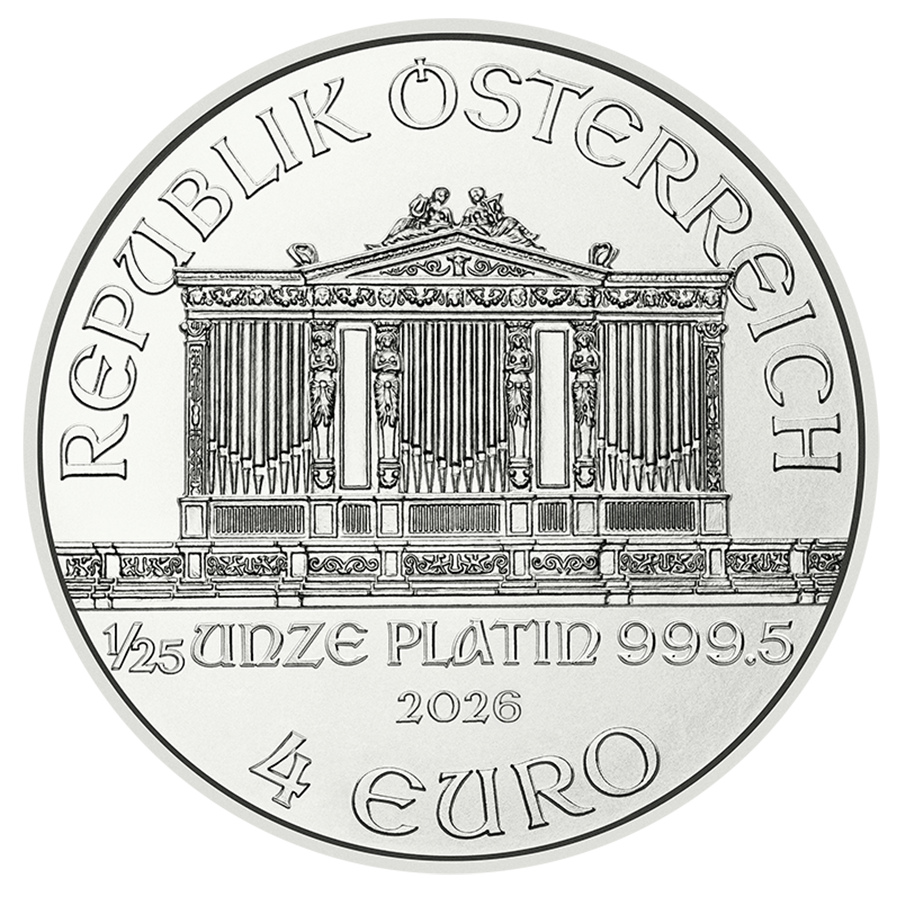 1/25 ounce Platinum Coin - Philharmonic 2026 thumbnail 2