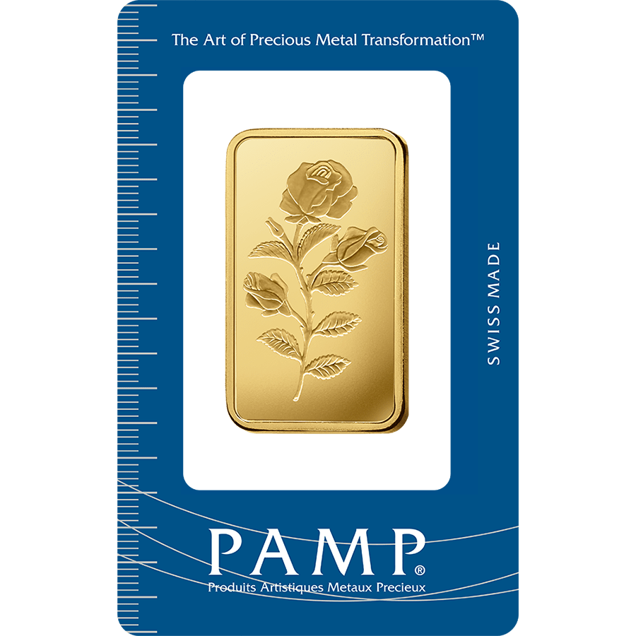 1 ounce Gold Bar - PAMP Suisse Rosa — photo 1