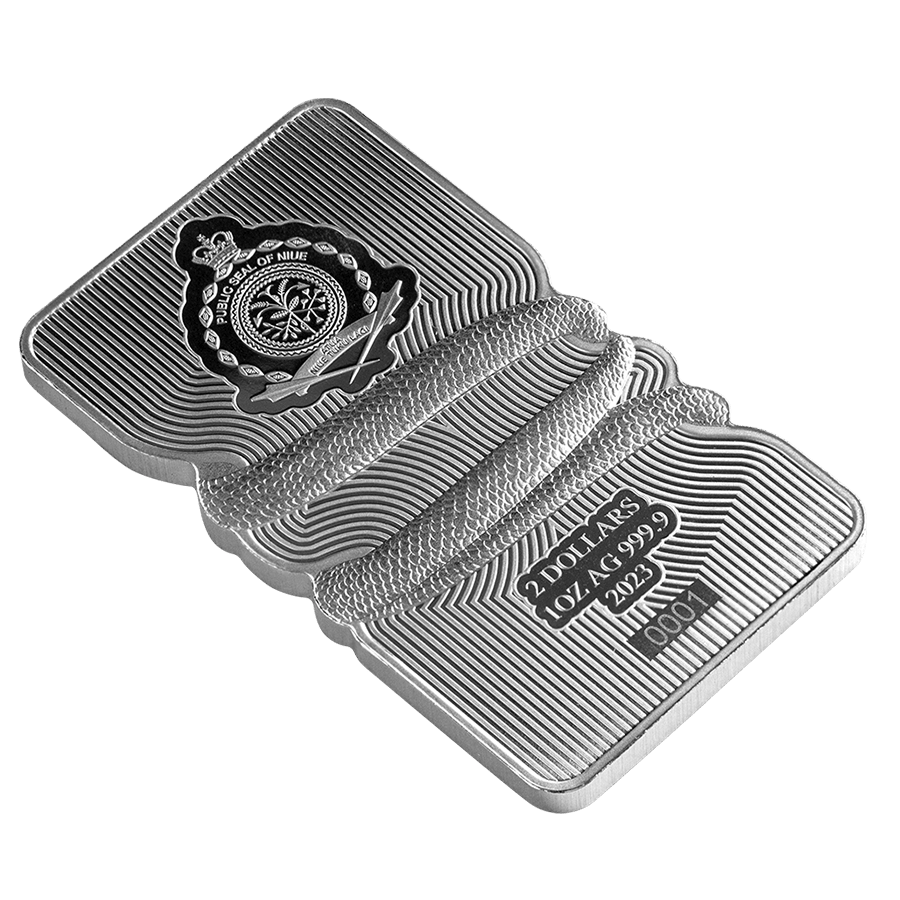 1 ounce Silver Bar – Nature’s Grip Sunbeam Snake​ thumbnail 6