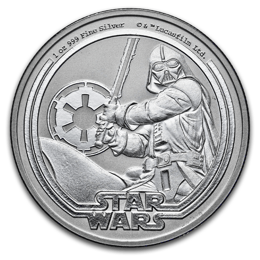 1 ounce Silver Coin - Darth Vader — photo 1
