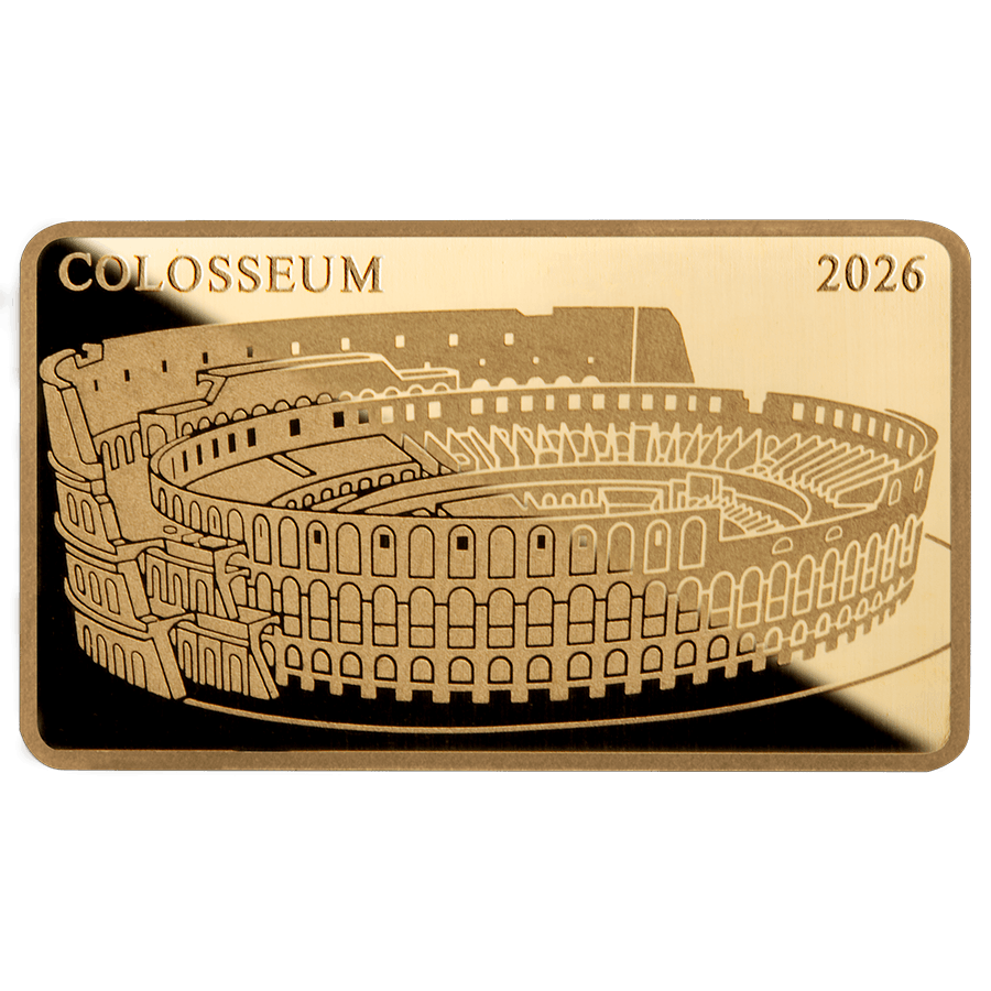 1/200 oz Gold Bar - Landmarks of the World - Colosseum — photo 1