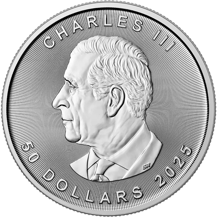 1 ounce Platinum Coin - Maple Leaf 2025 thumbnail 2