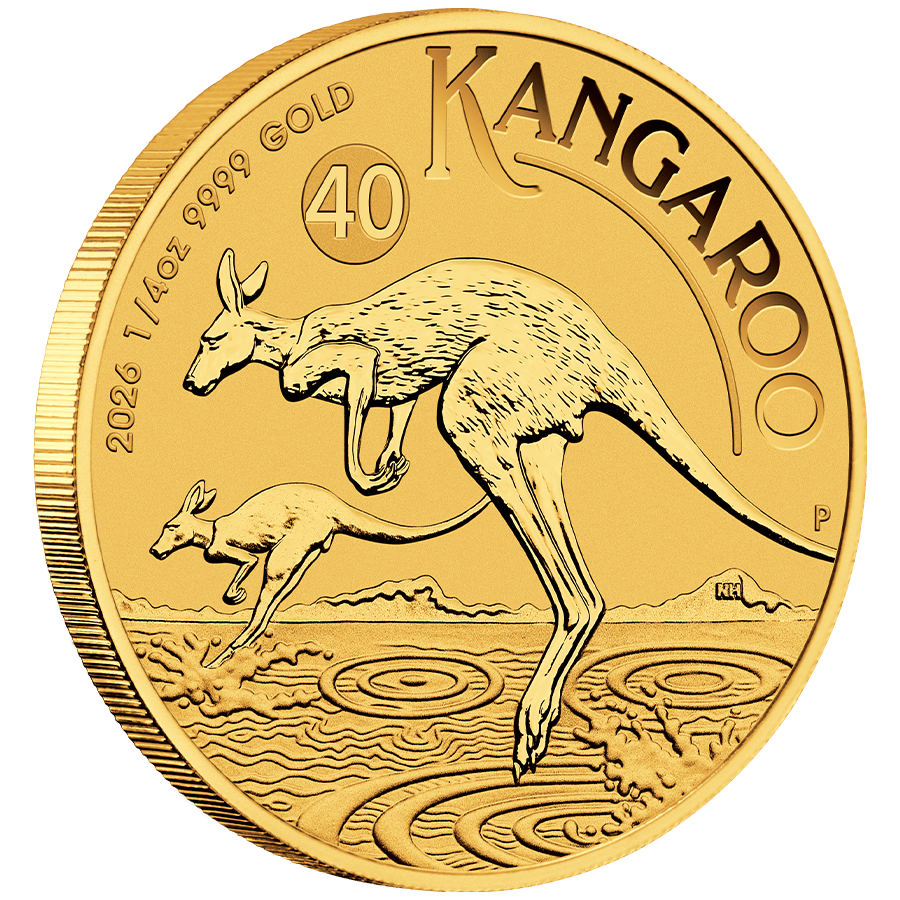 1/4 ounce Gold Coin - Australia Kangaroo 2026 thumbnail 3