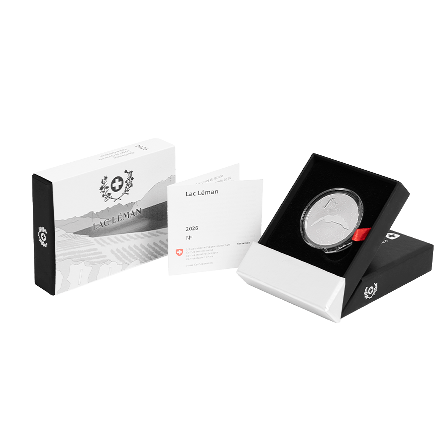 20 gram Silver Coin - Switzerland Lake Geneva Proof — photo 1