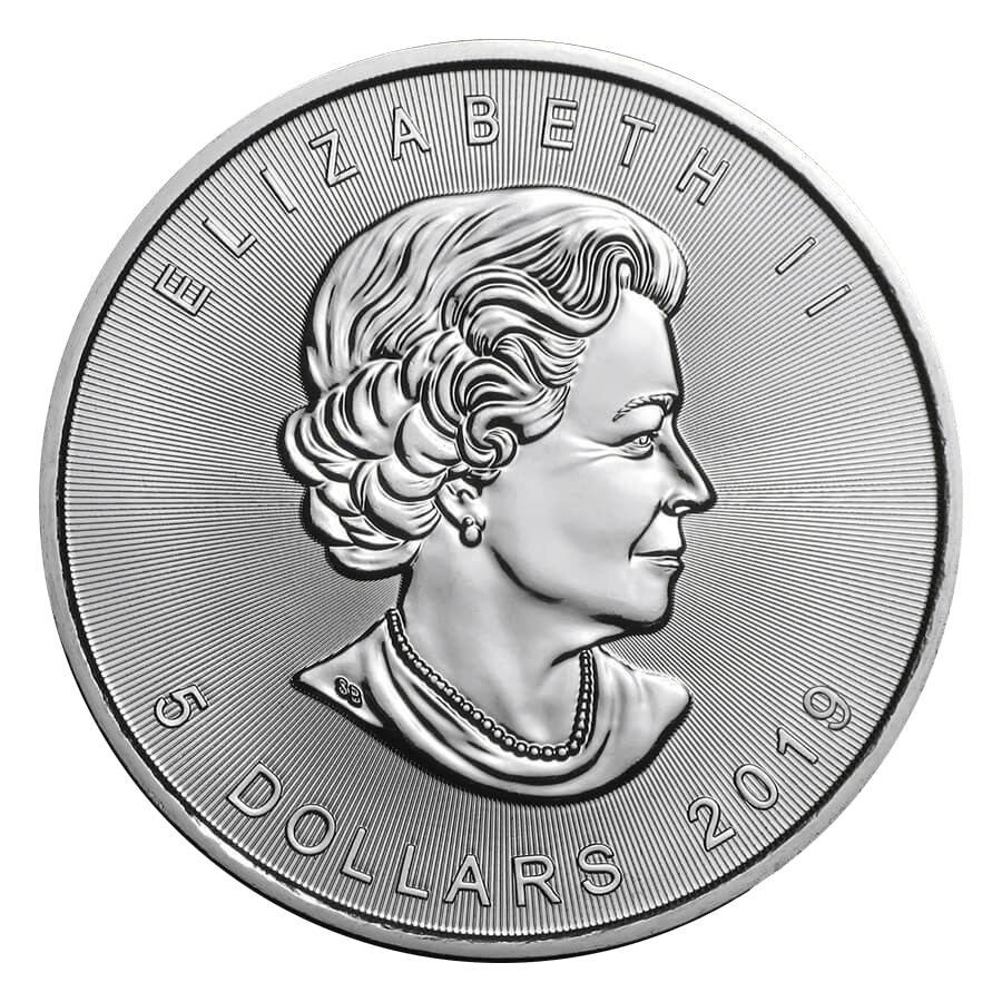 1 ounce Silver Coin - Canada Maple Leaf 2019 thumbnail 2