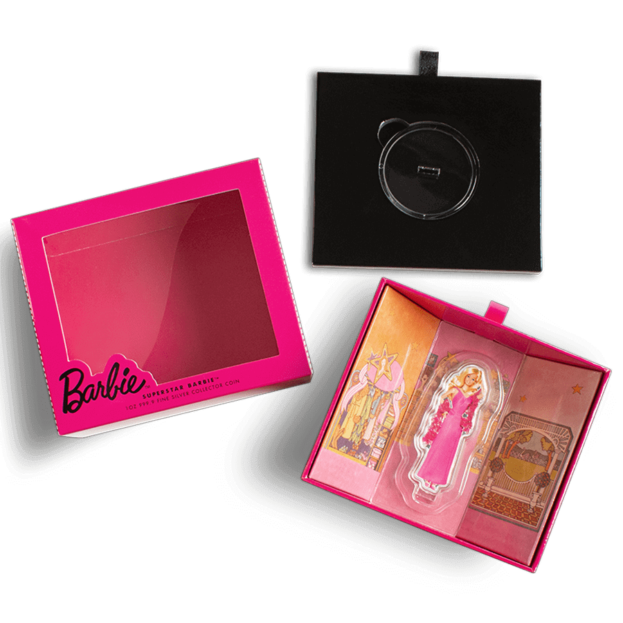 1 ounce Silver Coin I Love Barbie™ - Superstar Barbie™ thumbnail 9
