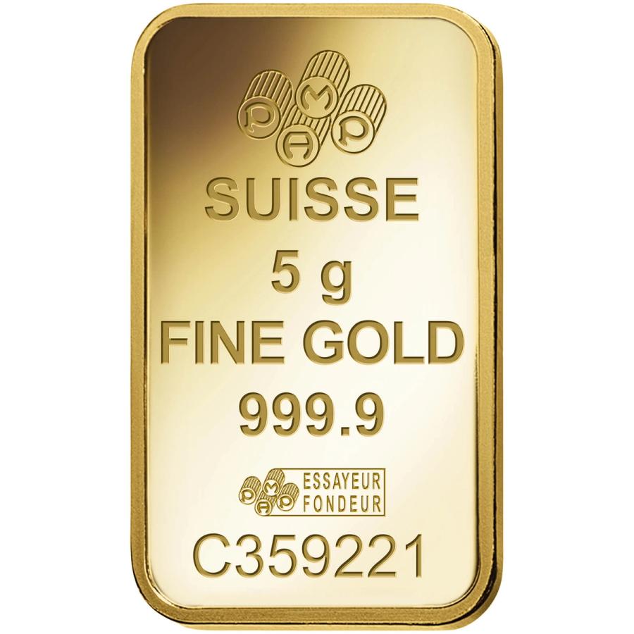 5 gram Gold Bar - PAMP Suisse Am Yisrael Chai  thumbnail 4
