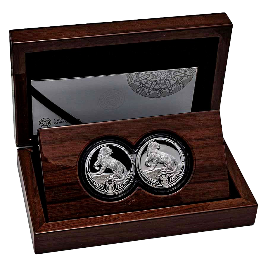 2 Coin Silver Set - Big Five Leopard Proof 2026 — photo 1