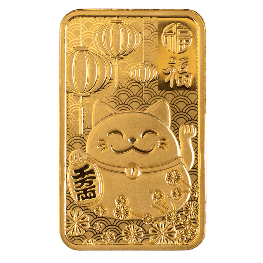 5 gram Fine Gold Bar 999.9 - PAMP Suisse Good Luck Chinese New Year  thumbnail 3
