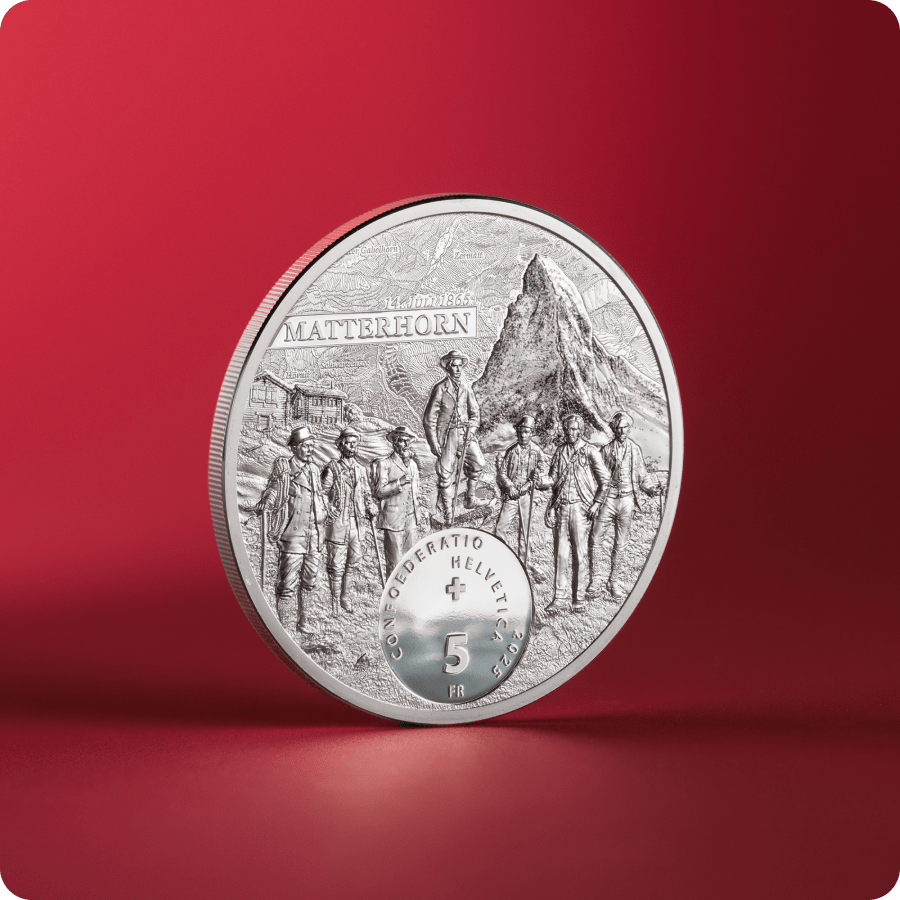 1 ounce Silver Coin - Switzerland Matterhorn Colored Proof 2025 thumbnail 4
