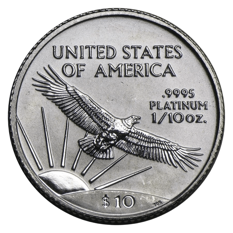 1/10 ounce Platinum Coin - American Eagle Random years thumbnail 2