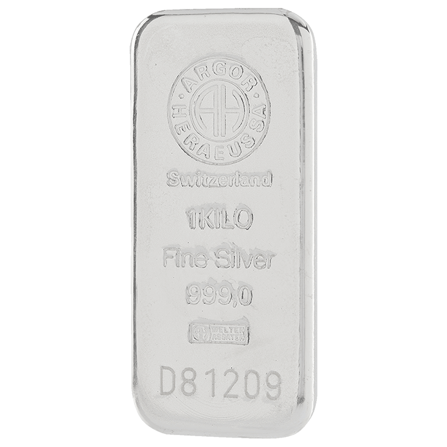 1 kg Silver Bar - Argor-Heraeus