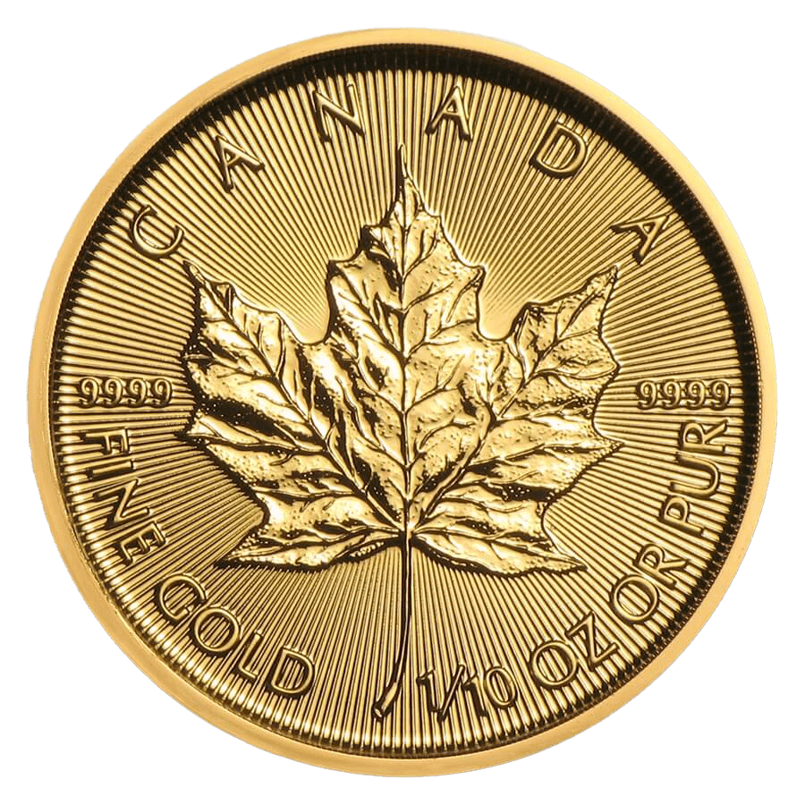 1/10 ounce Gold Coin - Maple Leaf BU 2019 — photo 1
