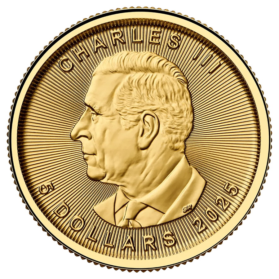 1/10 ounce Gold Coin - Canada Maple Leaf 2025 thumbnail 2