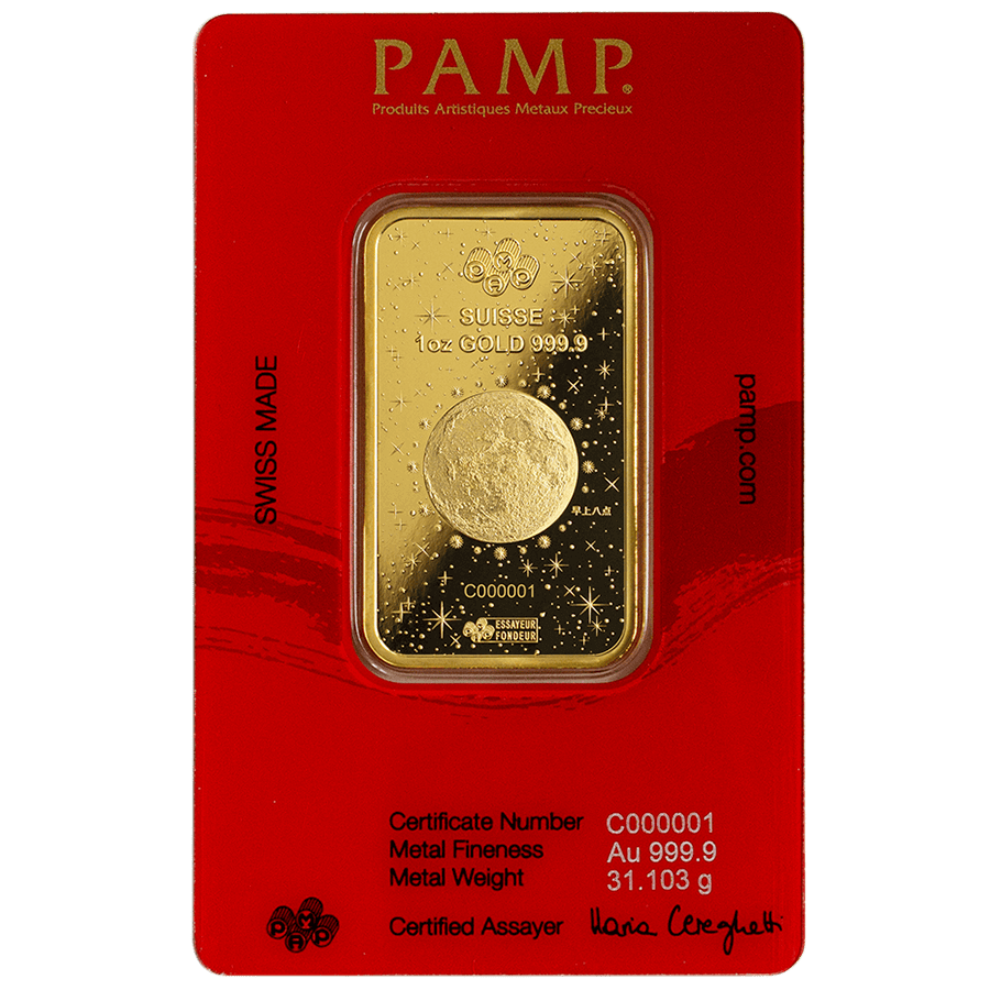 1 ounce Gold Bar - PAMP Suisse Lunar Dragon 2024 thumbnail 2