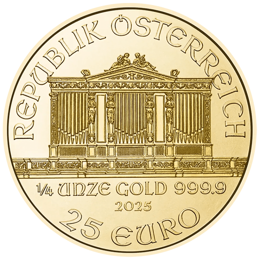 1/4 ounce Gold Coin - Philharmonic 2025 thumbnail 2