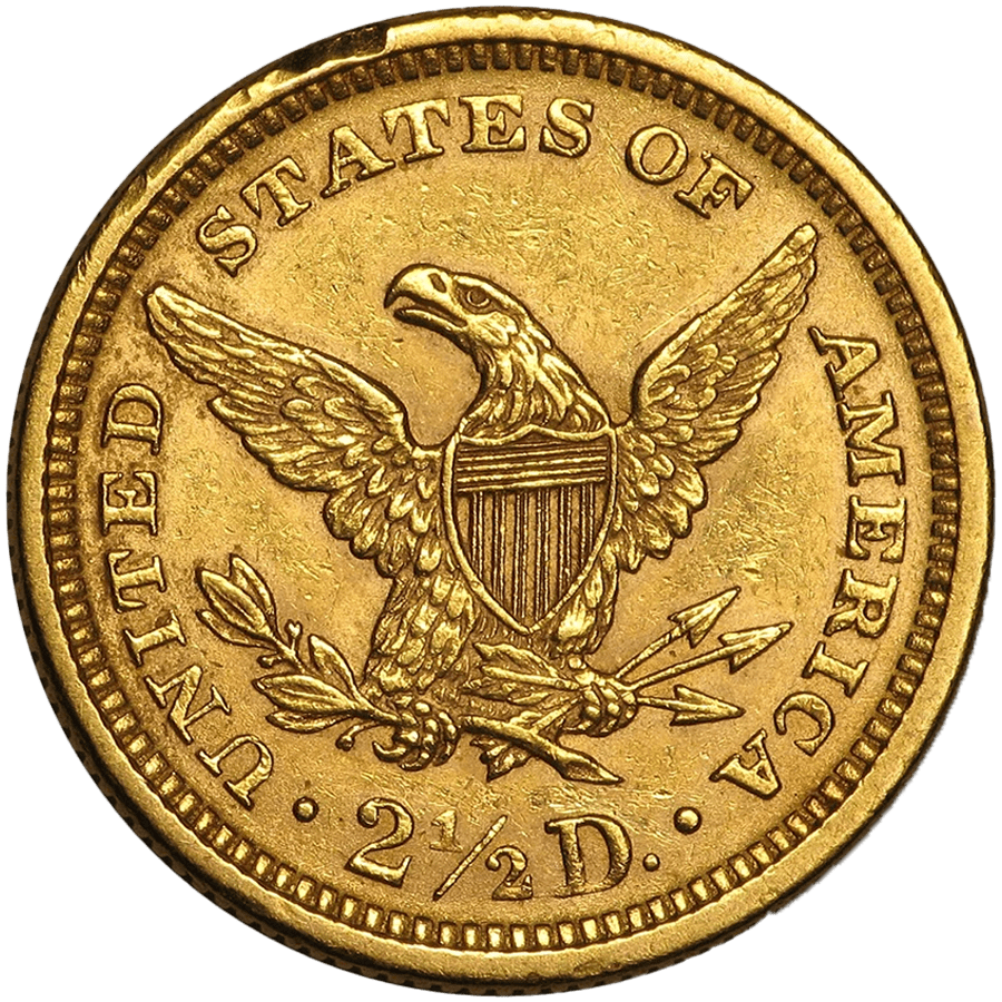 2.5 US Dollars Gold Coin - Liberty Quarter Eagle Mixed Years thumbnail 2