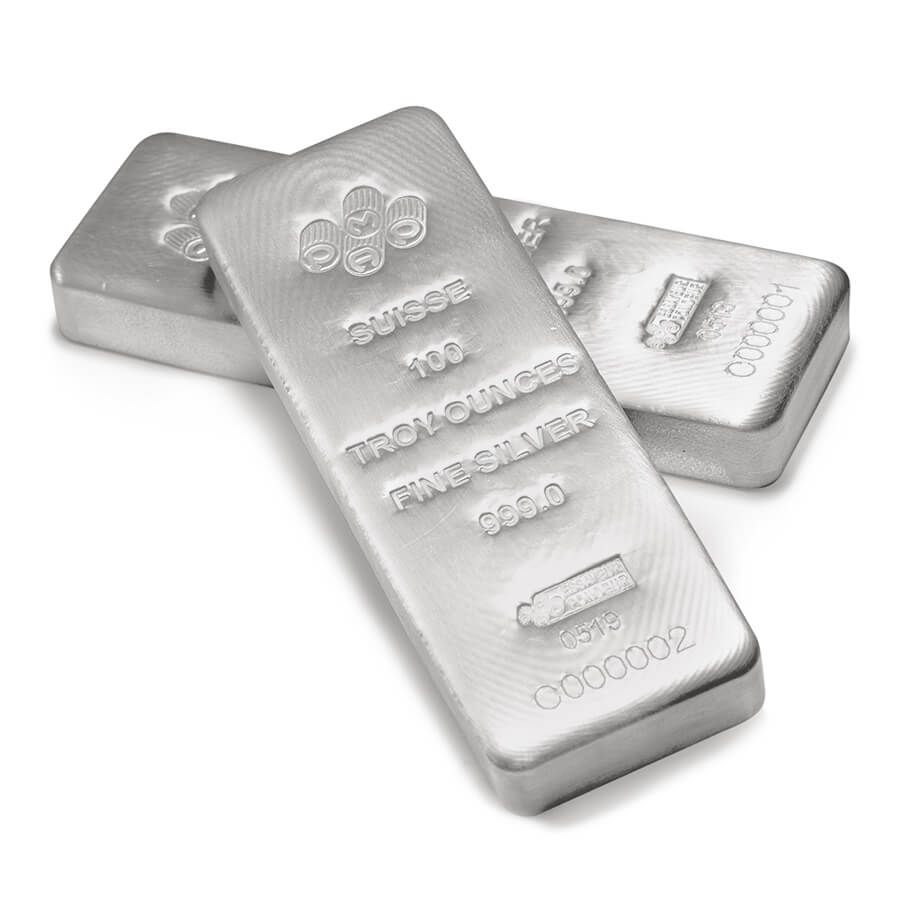 100 ounce Silver Bar - PAMP Suisse thumbnail 3