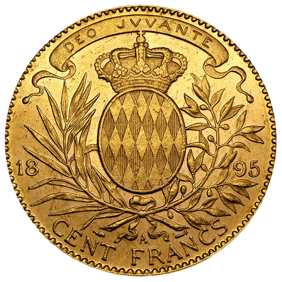 100 Monaco Francs Gold Coin - Mixed Years thumbnail 2
