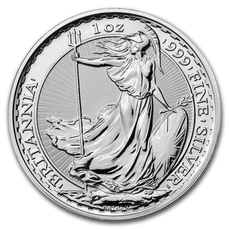 25 Coins Britannia Silver Tube (Mixed Years) thumbnail 2