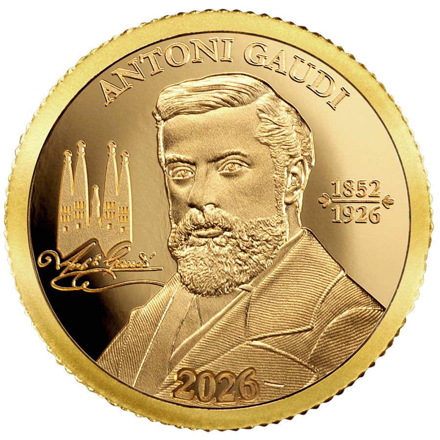 0.5 gram Gold Coin - Gaudi — photo 1