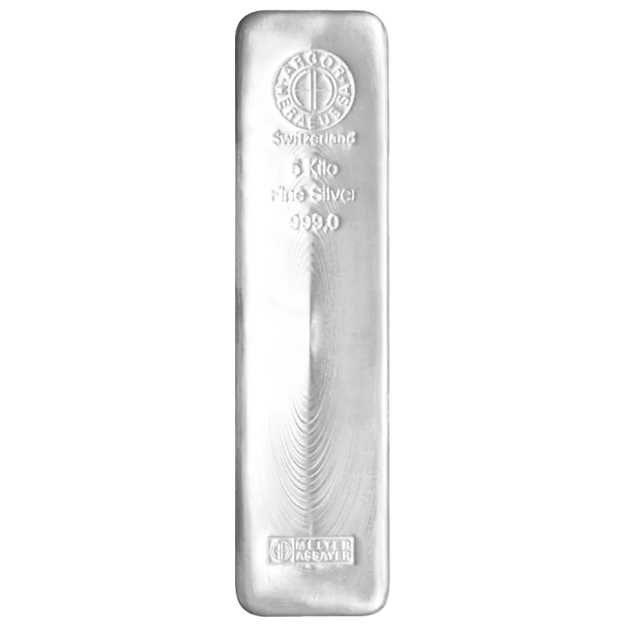 5 kg Silver Bar - Argor-Heraeus — photo 1