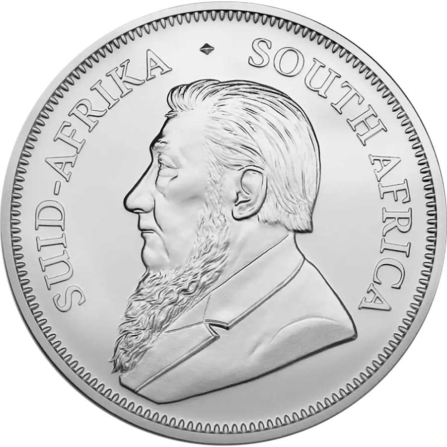  1 oz Silver Coin - Krugerrand BU 2019 thumbnail 2