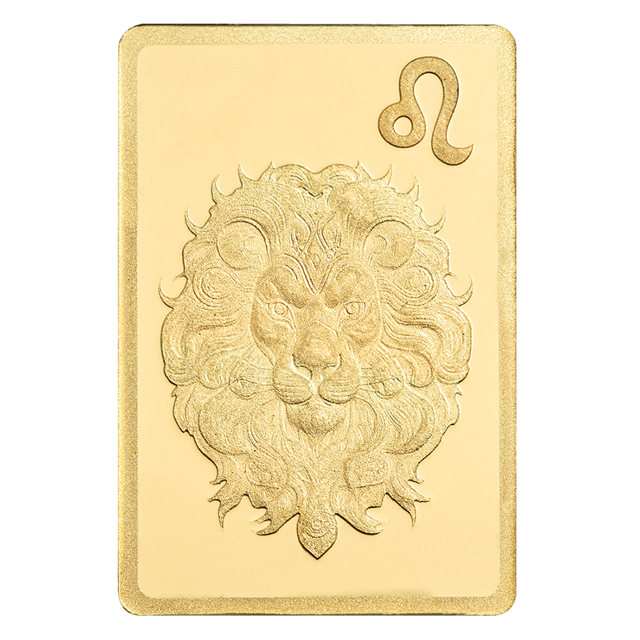 0.5 gram Gold Bar - Zodiac Leo thumbnail 3