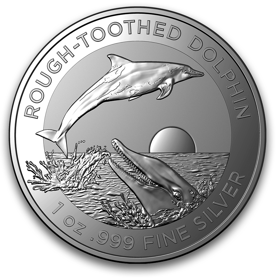 1 ounce Silver Coin - Australia Rough-Toothed Dolphin 2023 — photo 1