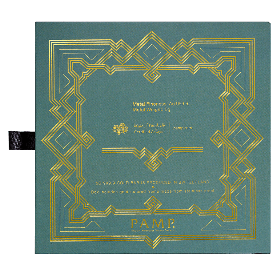 5 gram Gold Bar - Arabian Falcon with Frame thumbnail 10
