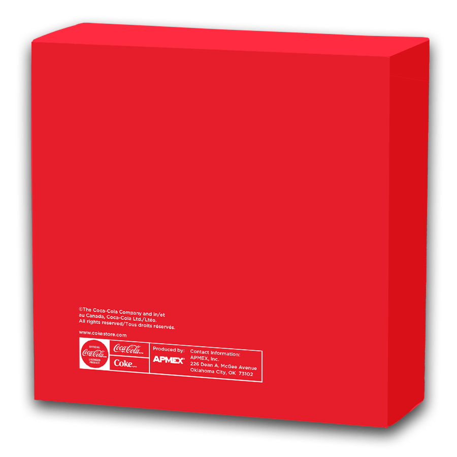 6 gram Silver Bottle Cap - 3D Coca-Cola® thumbnail 5