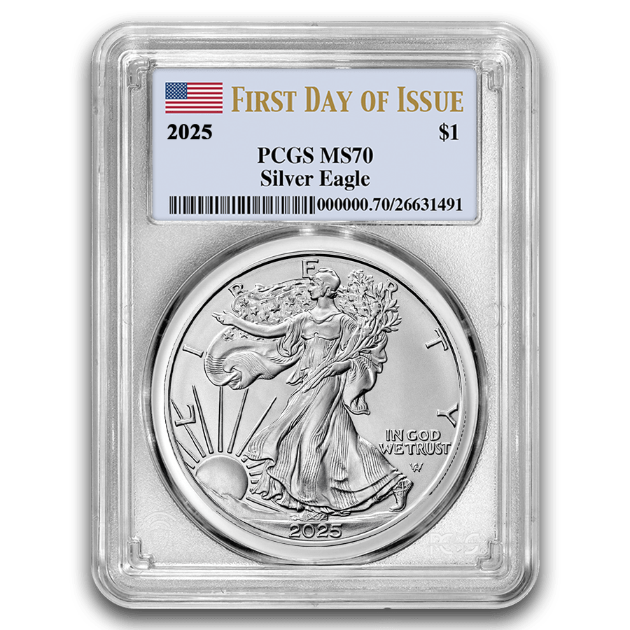 1 ounce Silver Coin - MS-70 PCGS - American Eagle 2025  — photo 1
