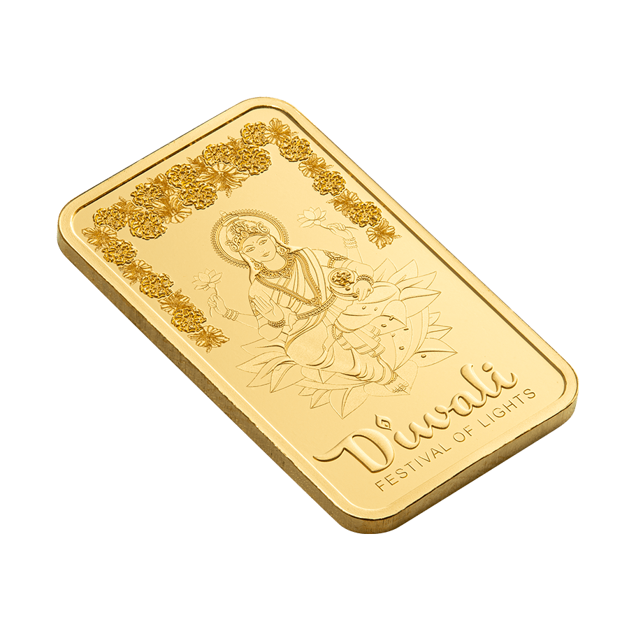 5 gram Gold Bar - Diwali Lakshmi & Rangoli thumbnail 7