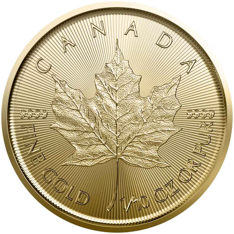 1/10 ounce Gold Coin - Maple Leaf 2023 — photo 1
