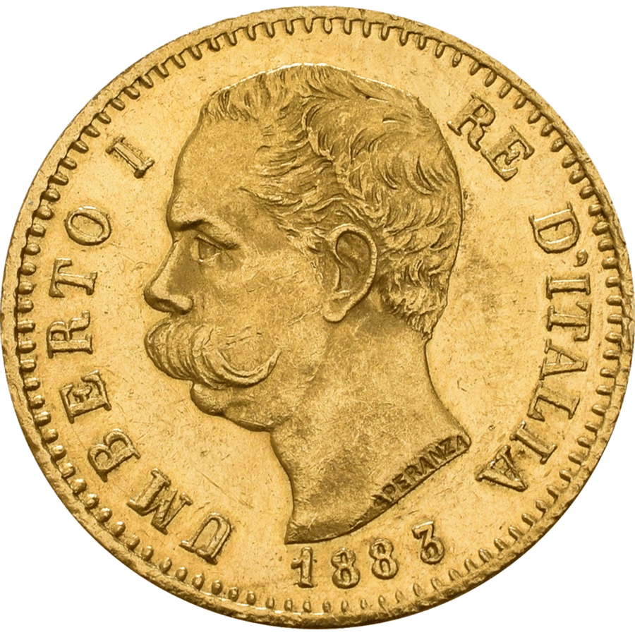 20 Lire Gold Coin - Umberto I - Mixed Years — photo 1