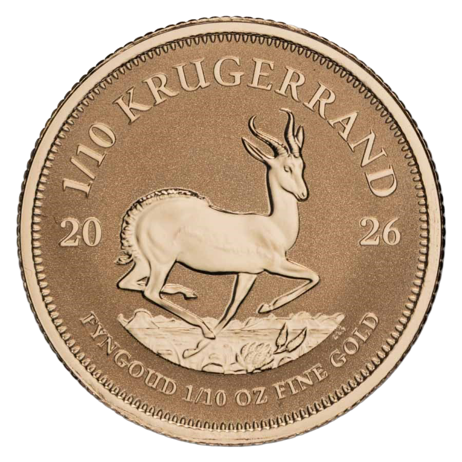  3 Coin Gold Set - Krugerrand Reverse Fractional 2026 thumbnail 2