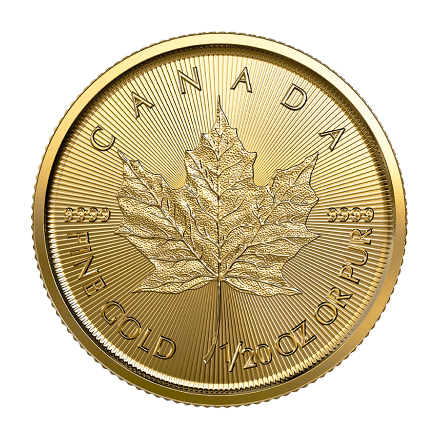 1/20 ounce Gold Coin - Maple Leaf - Mixed Years — photo 1