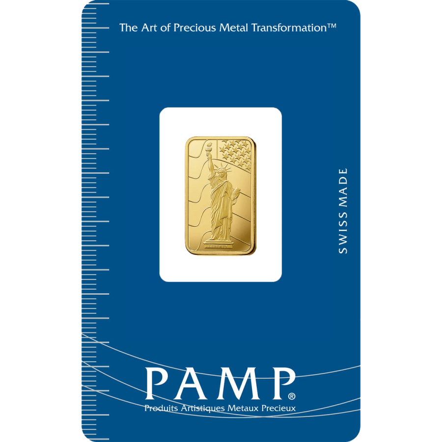 2.5 gram Gold Bar - PAMP Suisse Liberty — photo 1