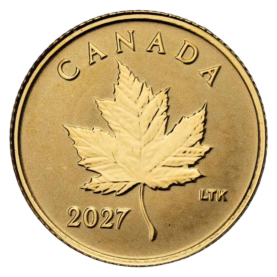 0.5 gram Gold Coin - Iconic Maple Leaf Reverse Proof 2027  — photo 1