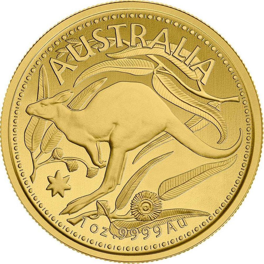 1 ounce Gold Coin - Kangaroo Veriscan BU  thumbnail 3