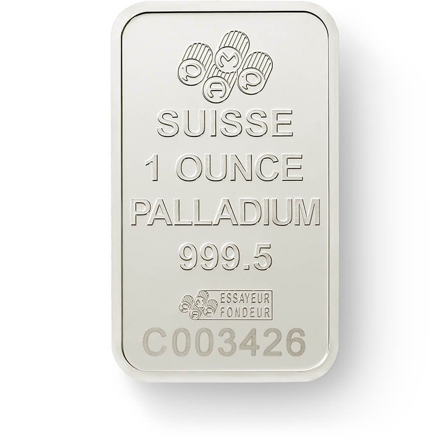 1 ounce Palladium Bar - PAMP Suisse Lady Fortuna thumbnail 4