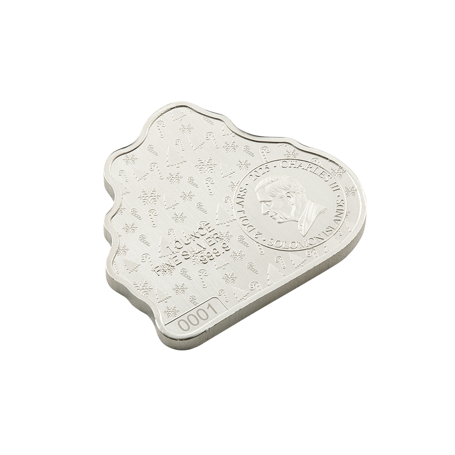1 ounce Silver Shaped Coin - Snowman Sleigh Ride thumbnail 7