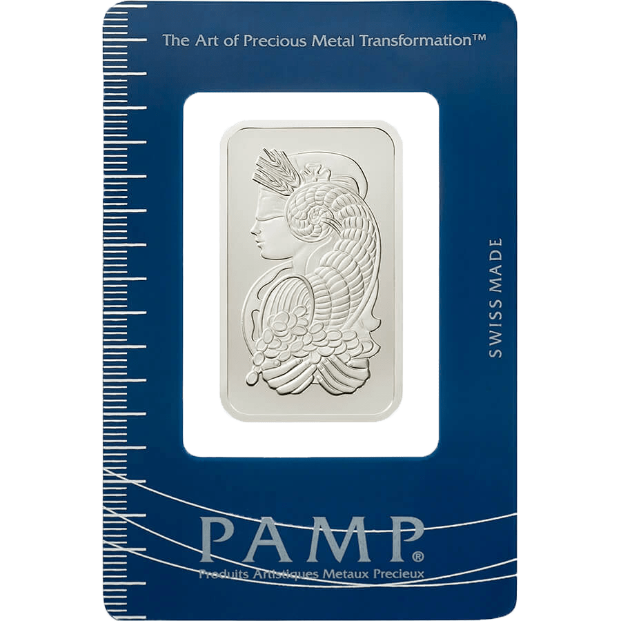 1 ounce Palladium Bar - PAMP Suisse Lady Fortuna
