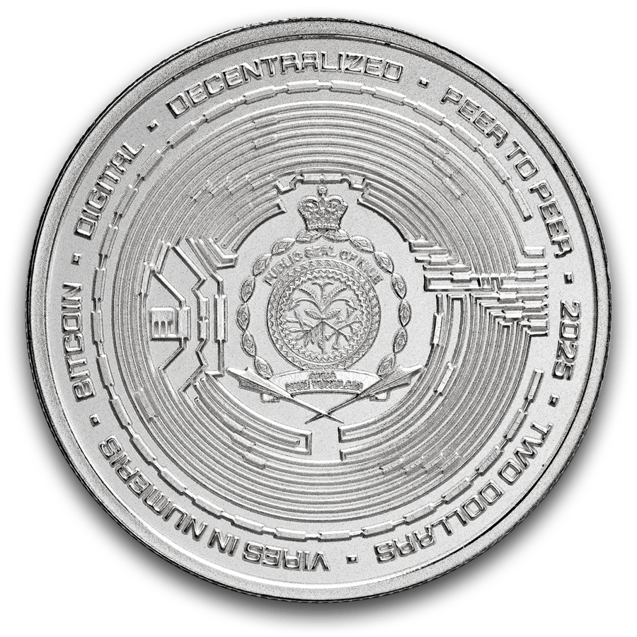 1 ounce Silver Coin - 2025 Bitcoin thumbnail 2